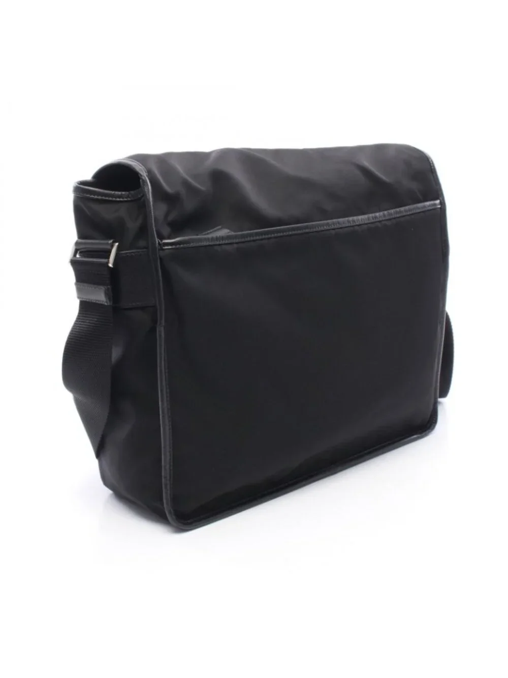 Prada Shoulder Bag Black Nylon Leather
